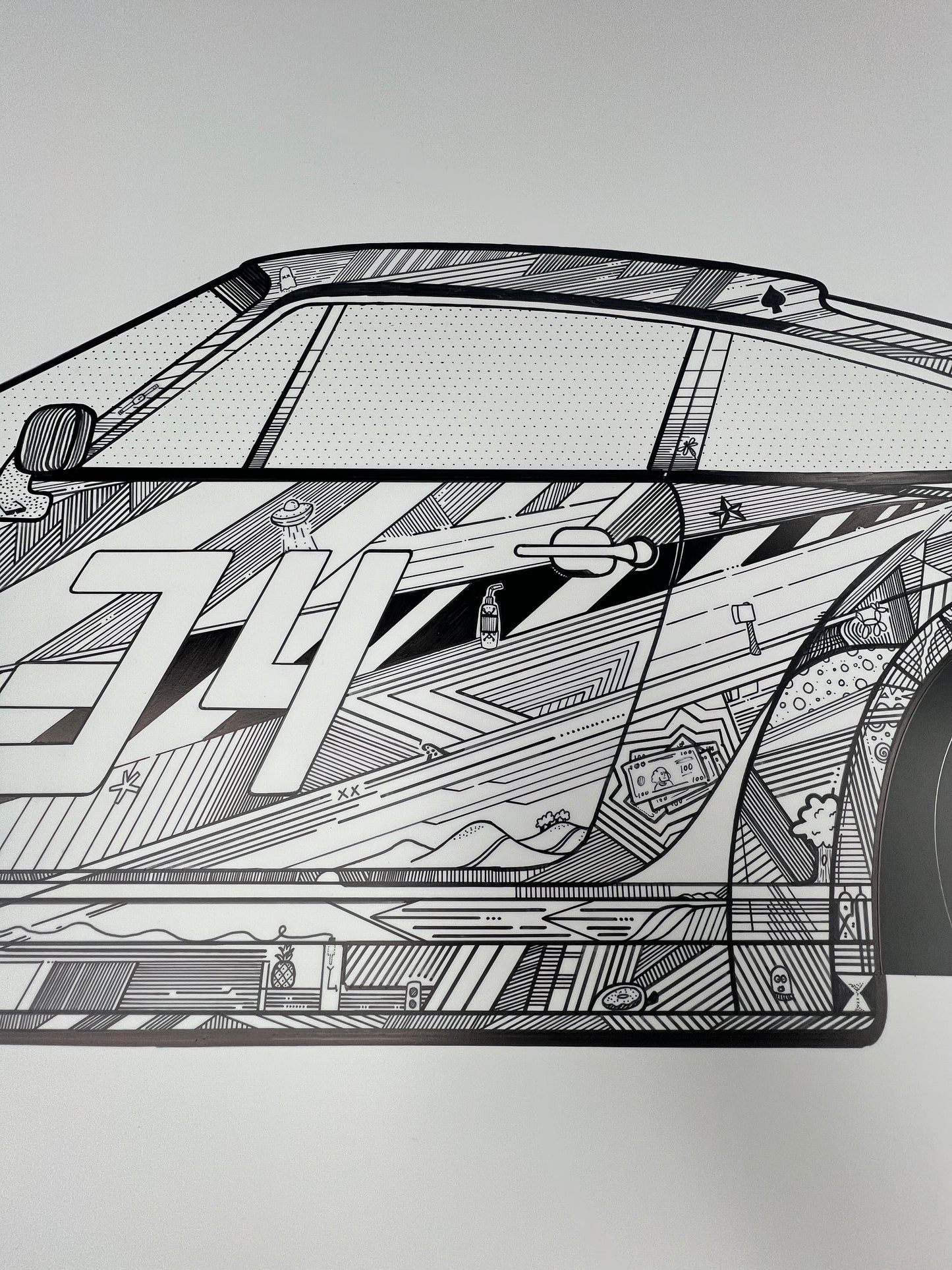 Large Custom Porsche 911 (930) Turbo Original