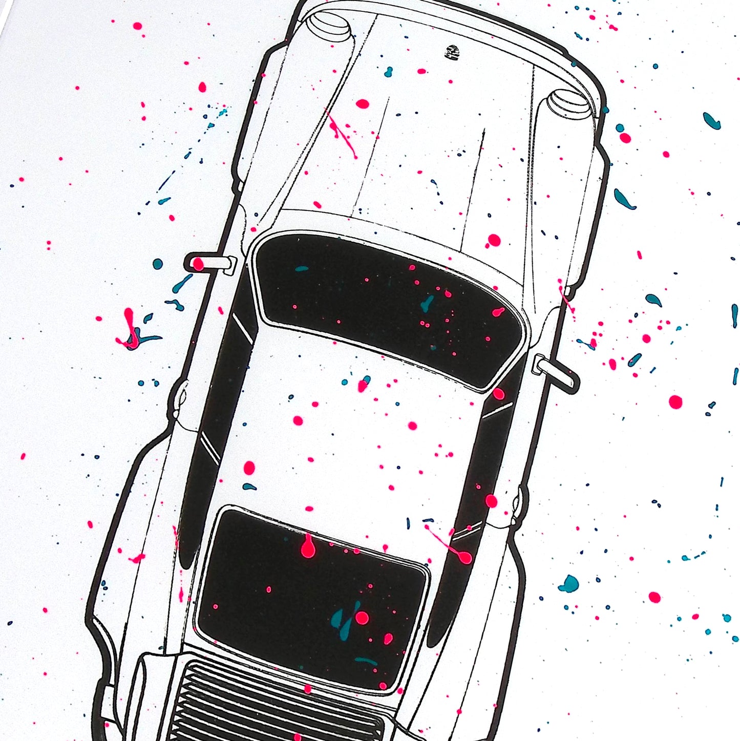 Splash Porsche 930 Turbo - 1 /1 - Screen Print