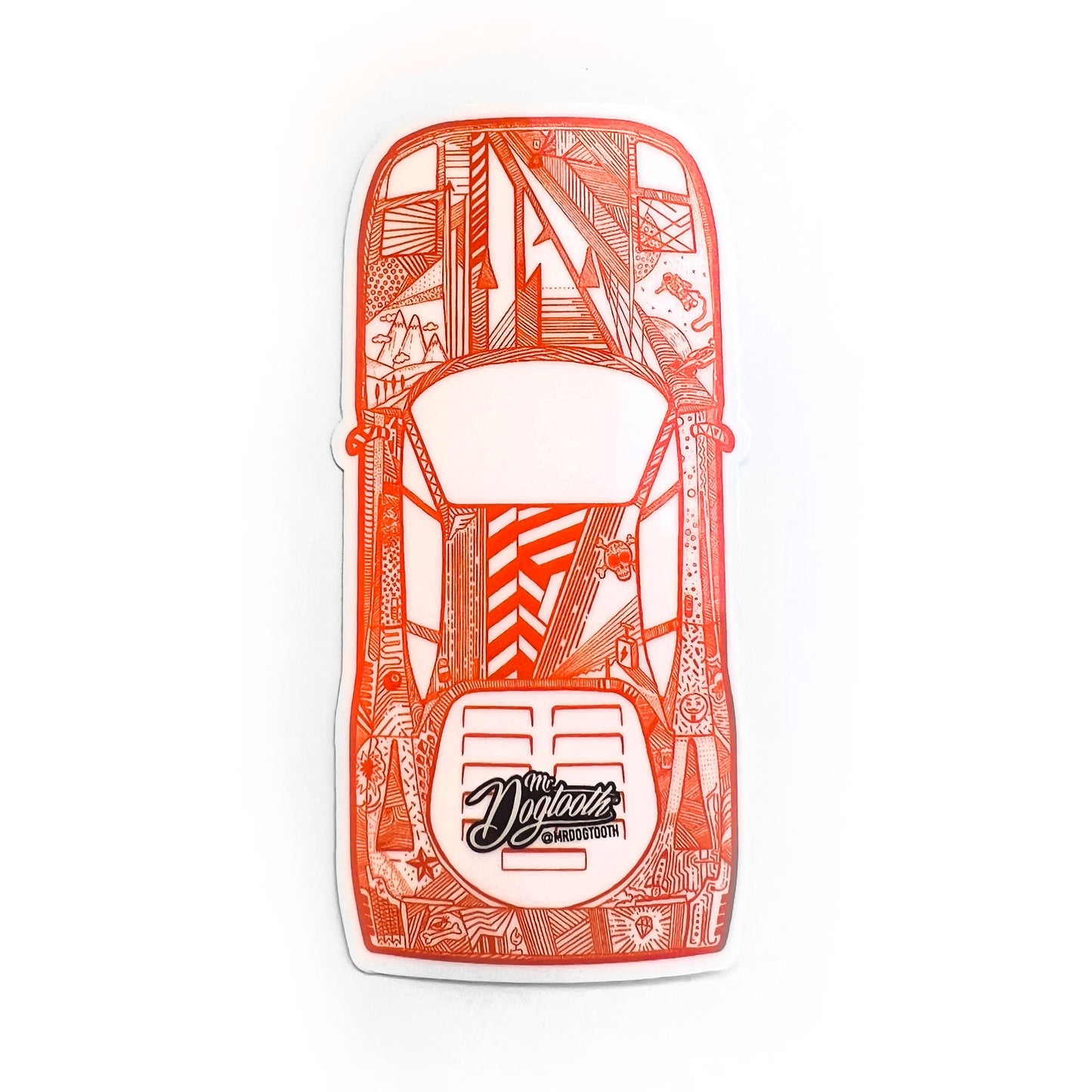 F40 Orange Sticker
