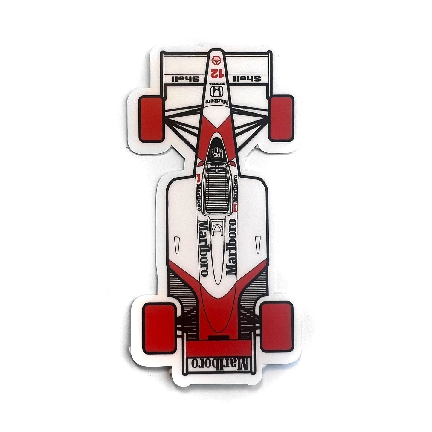 MP4 4 Redwheels Sticker