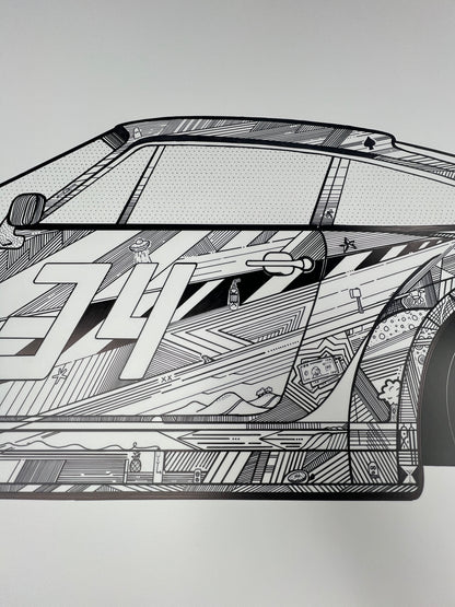 Large Custom Porsche 911 (930) Turbo Original