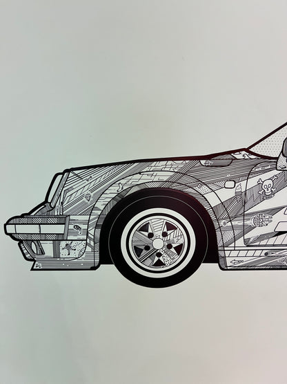 Large Custom Porsche 911 (930) Turbo Original