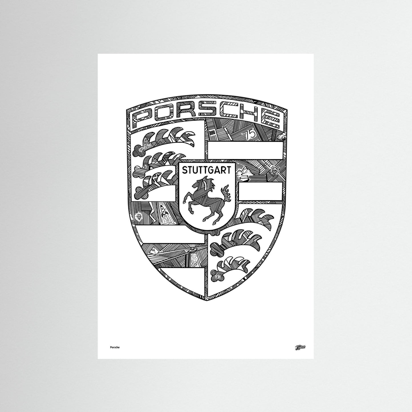 Porsche Badge Artwork