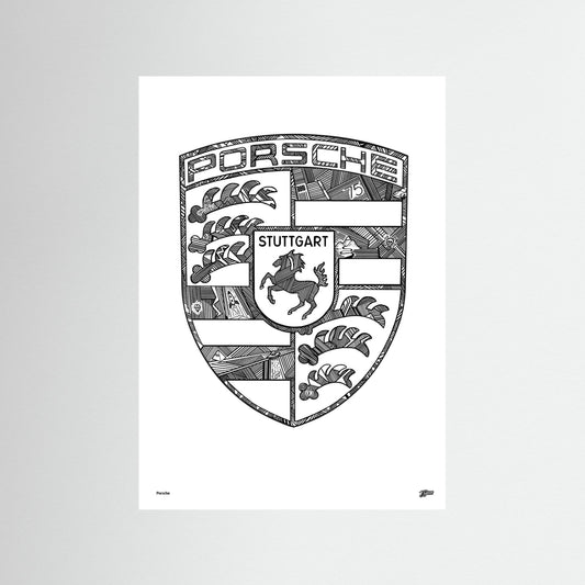 Porsche Badge Artwork