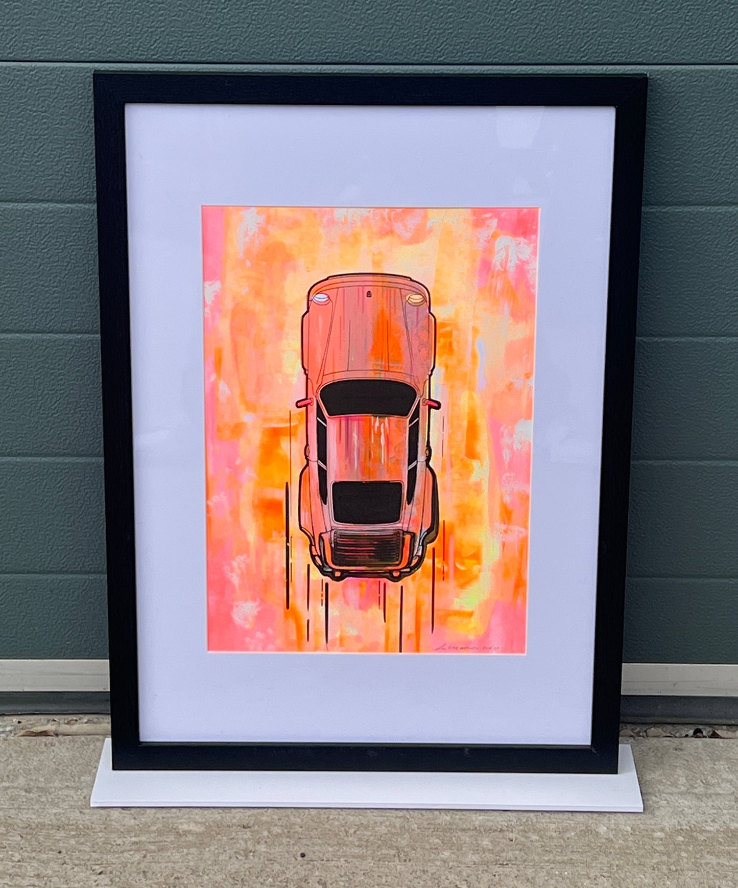 Porsche 911 Turbo - Screen Print Pink/Orange Blend