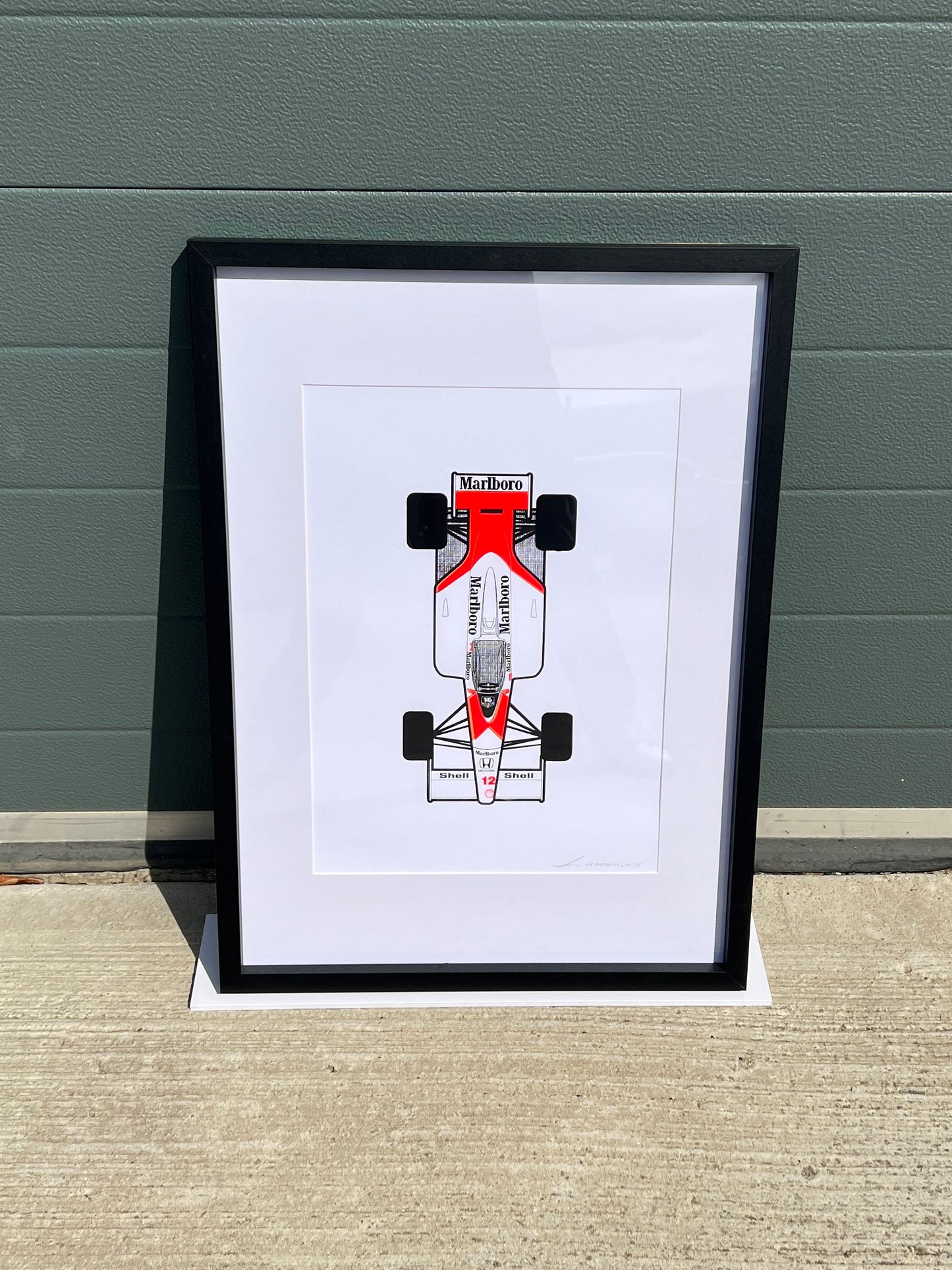 McLaren MP4/4 - Screen Print Clean with Black Tyres