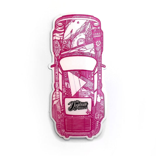 911 930 2 Pink Sticker