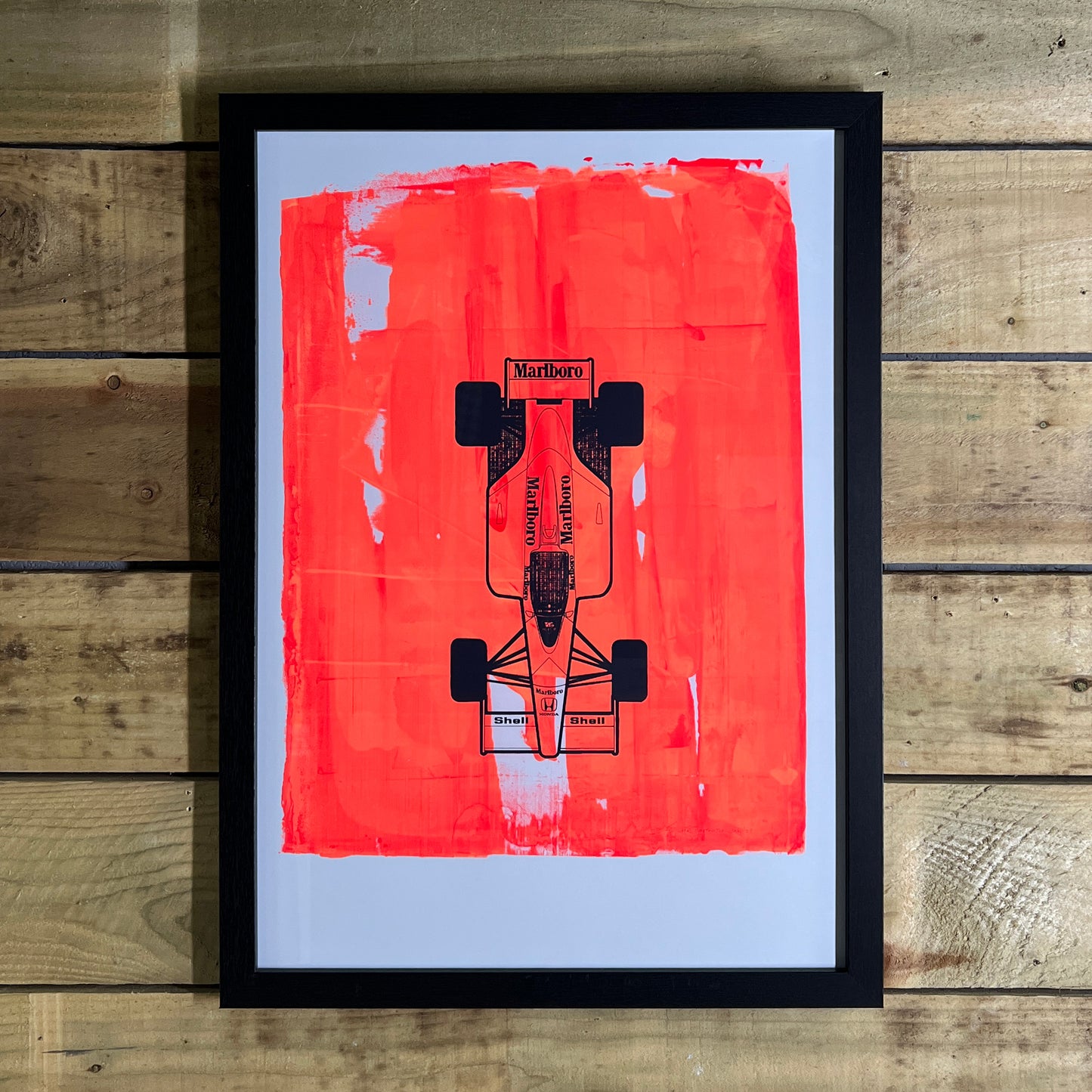 McLaren MP4/4 — Red Background