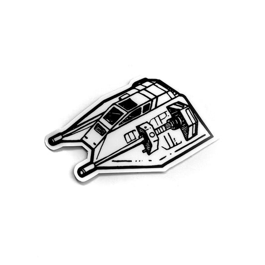 Snowspeeder White Sticker