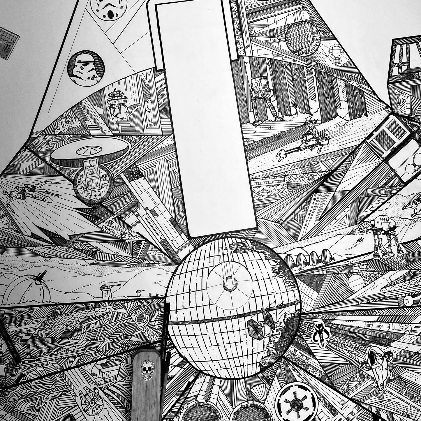 Millennium Falcon - Frame A2 Print