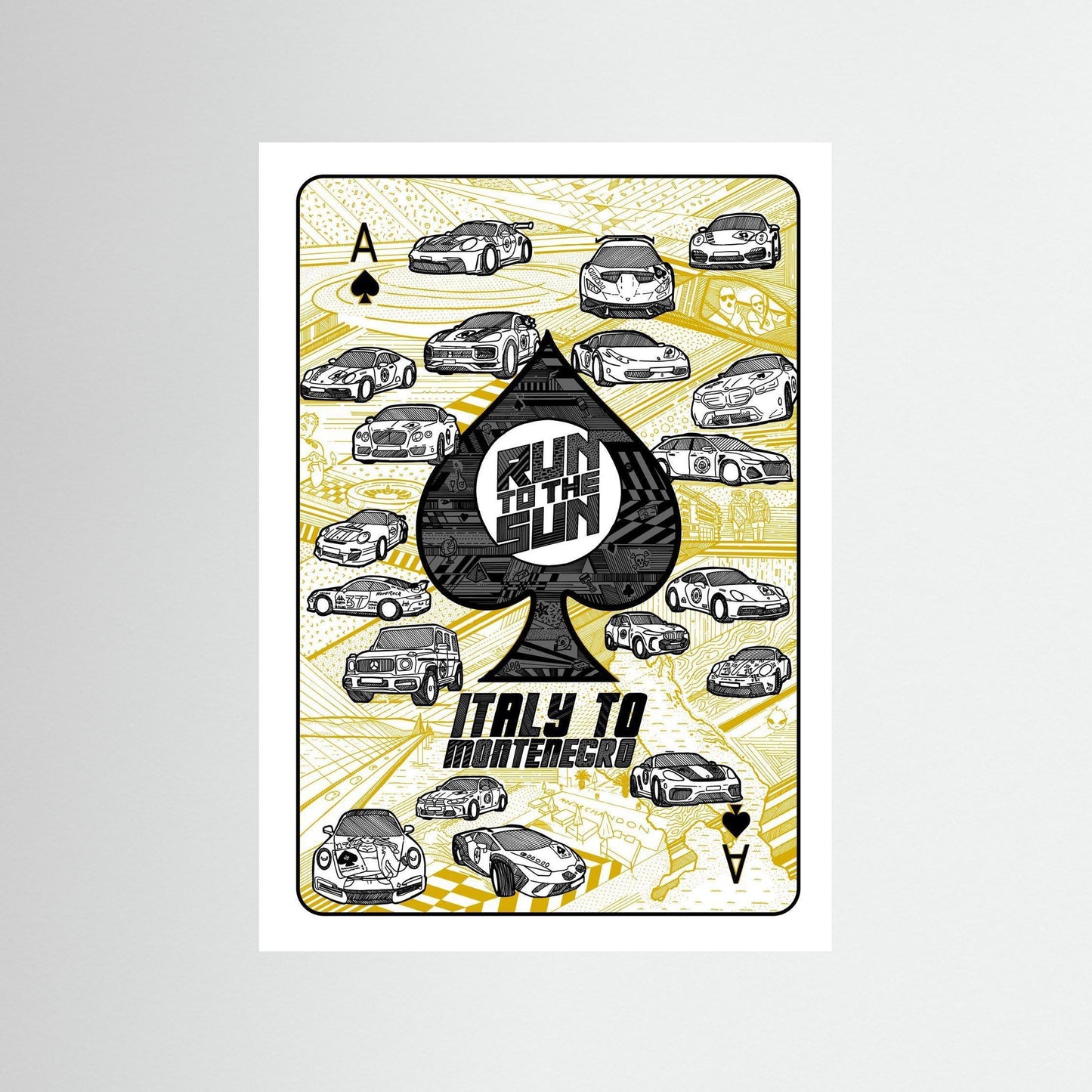 Run to the Sun 2025 - Black and Gold A2