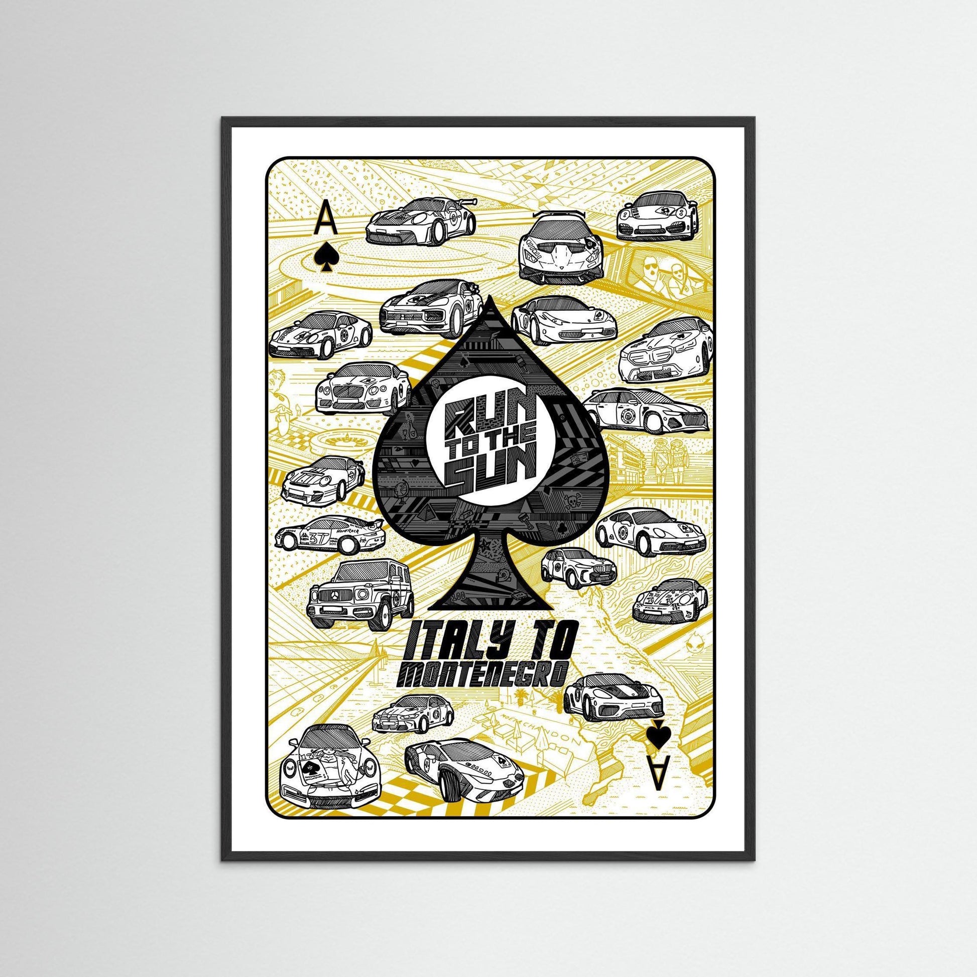 Run to the Sun 2025 - Black and Gold A2